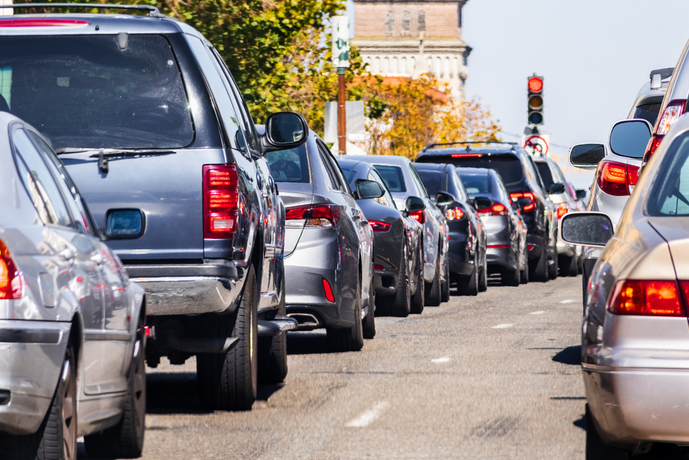 Photo of the traffic jam