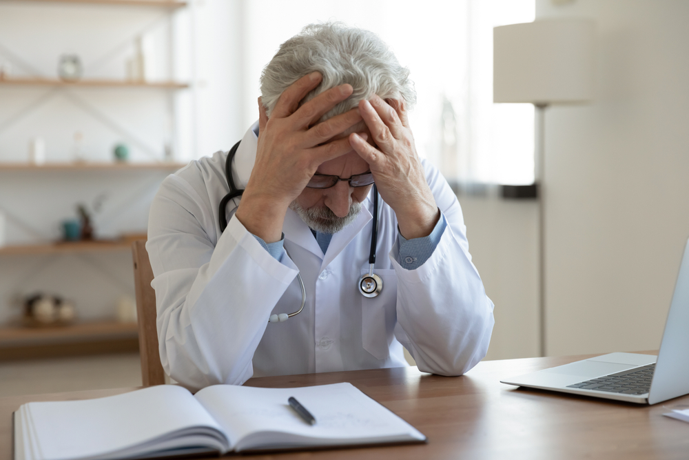 Photo of Depressed Doctor