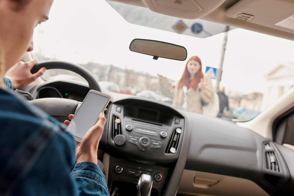 Photo of Distracted Driver