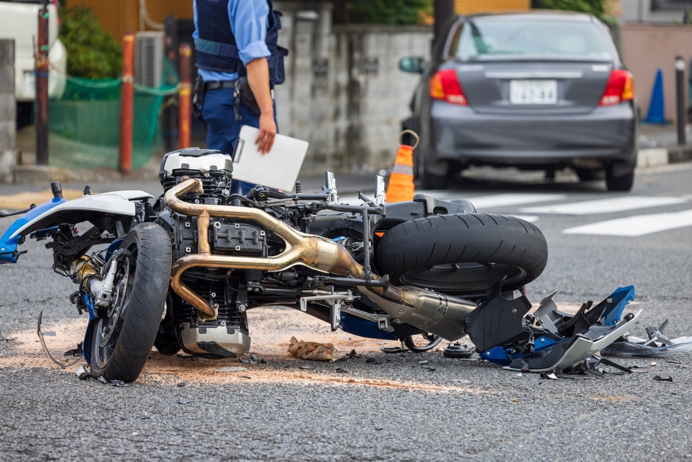 Photo of a Damaged Motorcycle